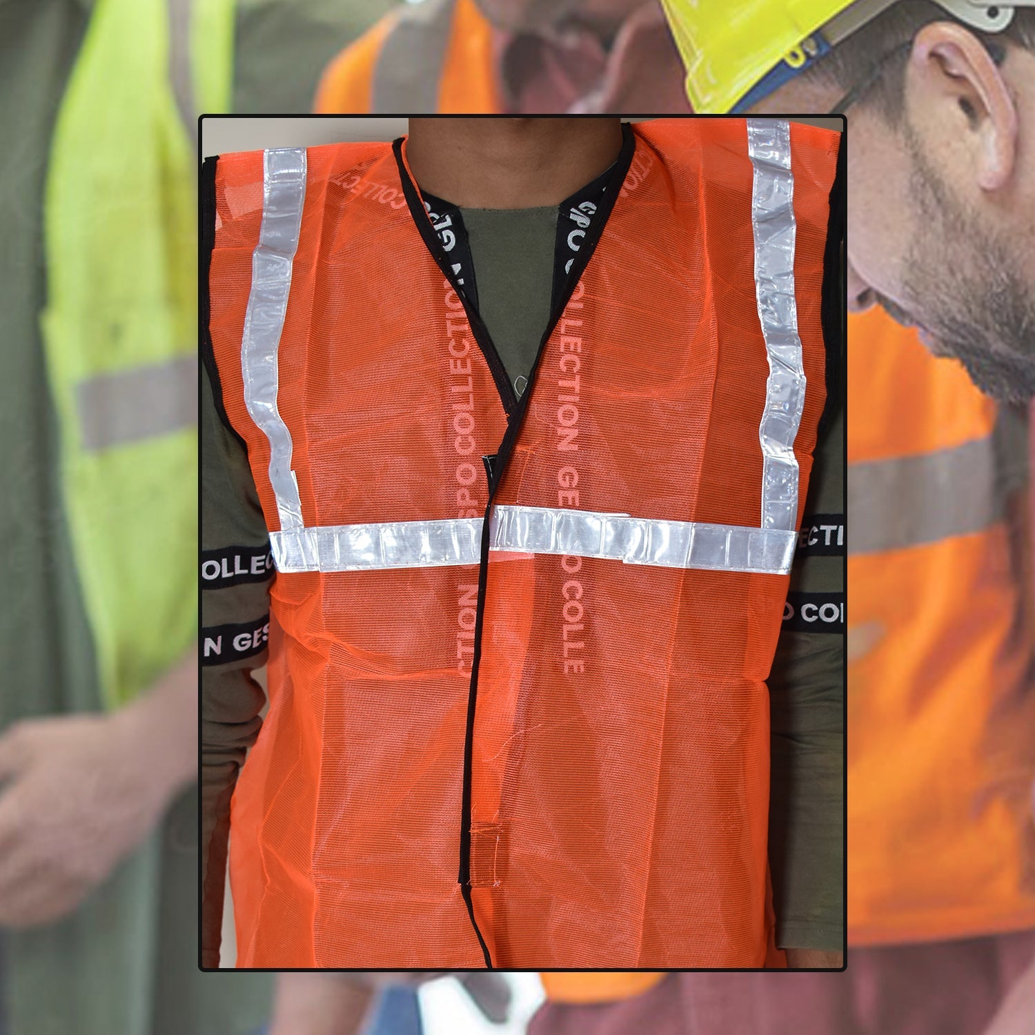 7438 Orange Safety Jacket For Having protection against accidents usually in construction area's. DeoDap 7438 Orange Safety Jacket For Having protection against accidents usually in construction area's. DeoDap